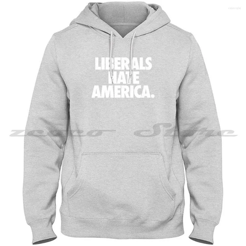 남성용 후드는 자유 주의자들이 미국을 싫어합니다. 패션 고품질 긴 슬리브 스웨트 셔츠 미국 정치 Srech Antifa Hillary Cl