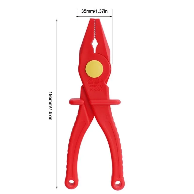 Tang Laborsaving VDE Insulated Electrician Knife Plastic Pliers 1000V Insulated with Antiburn Glass Fiber for Hand Tools