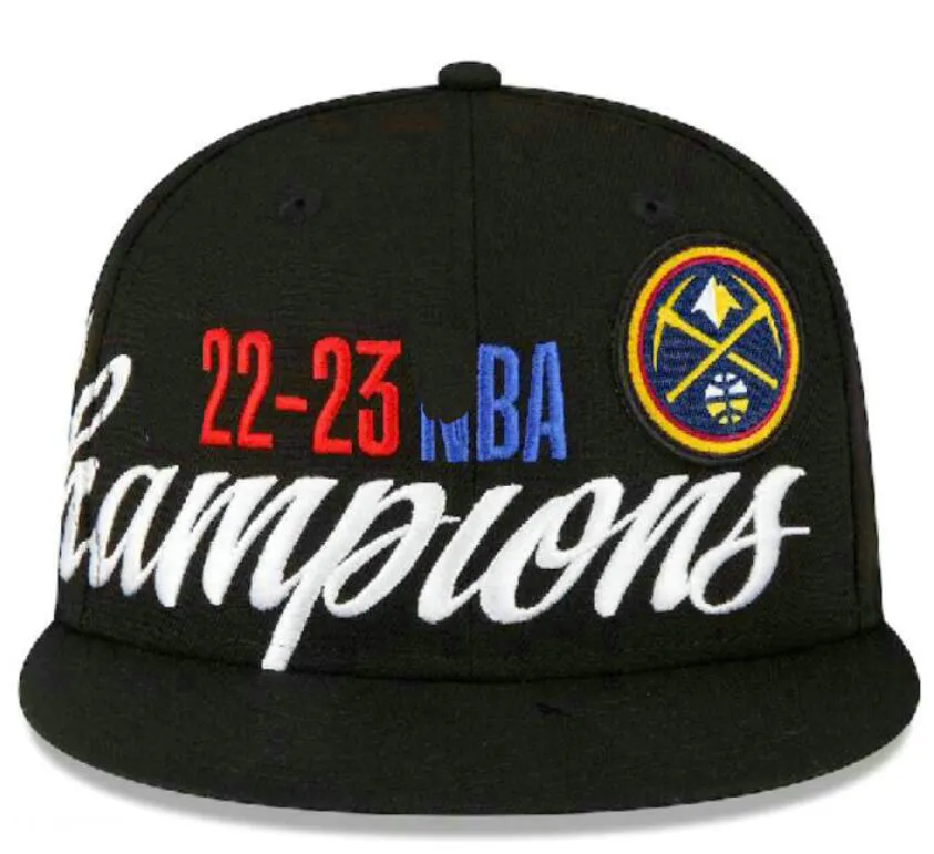 Denvers Nuggets 27 Murray 15 Jokic 22-23 2023 Finali Champions Locker Room 9FIFTY Snapback Hat A8