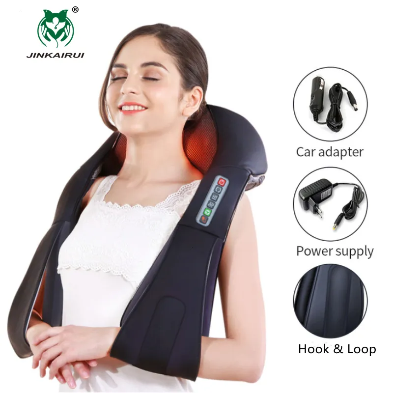 3D Knitted Cotton Massage Neck Pillow – Ergonomic Support For Side & Back Sleepers, Machine Washable