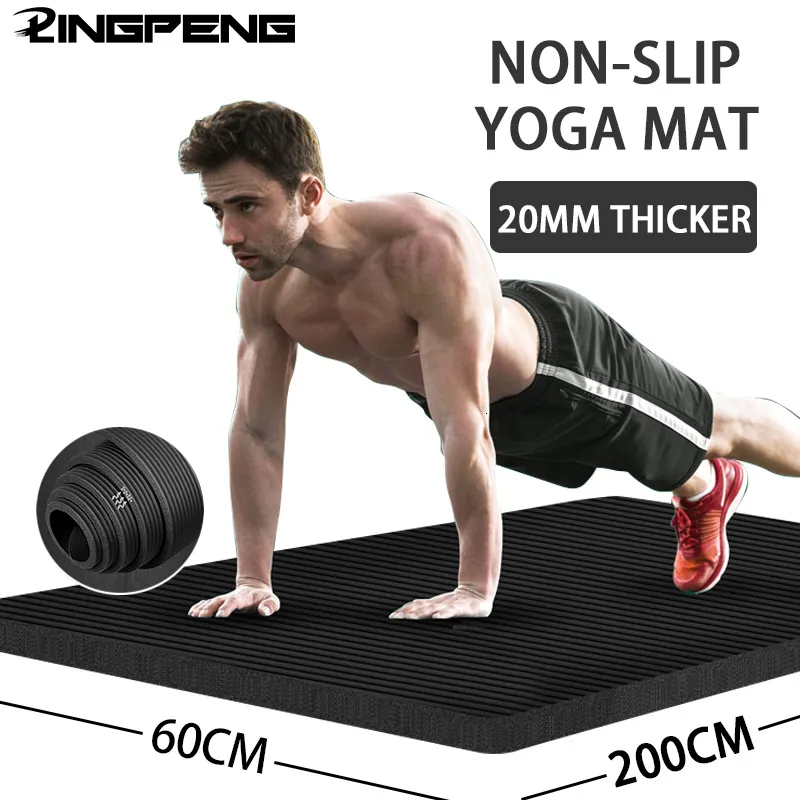 Yogamatten Schaumstoffmatte Yogamatte dick Sport und Fitness Pilates Gymnastikgeräte Übungsmatten für Heimtraining Bodybuilding Sport 230617