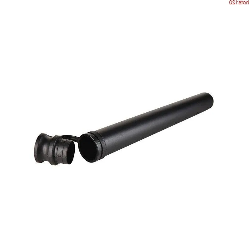 50 pçs/lote 110mm Tubo Doob Plástico Preto PP/Junta Para Armazenagem de Charutos Pode Personalizar Logotipo charuto embalagem tubeshood qty Oxgiv