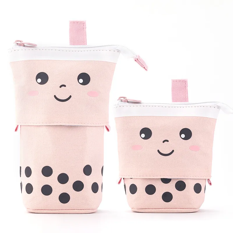 Boba Pen Bag Milk Tea Pencil Case Cute Cartoon Pens Storage Bag 1221894