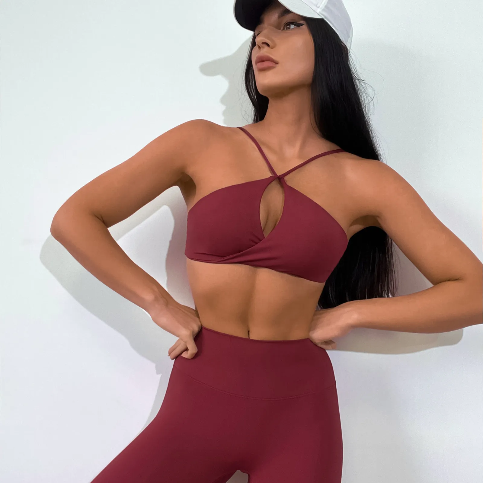 Yoga-Outfit, sexy Yoga-Kleidung, 2-teiliges Set, Damen-Outfits, Sport-BH, Legging-Anzug, Fitnessstudio, modische Sportbekleidung, Fitness, Workout, Trainingsanzug 230617