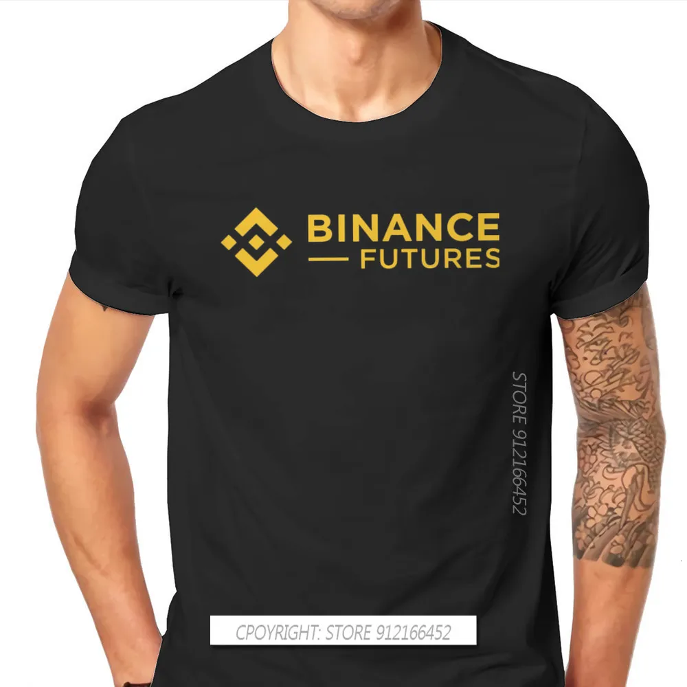 Herr t-shirts binance mynt cryptocurrency gruvarbetare tshirt för män futures mjuk fritid tees t shirt trendig fluffy 230617