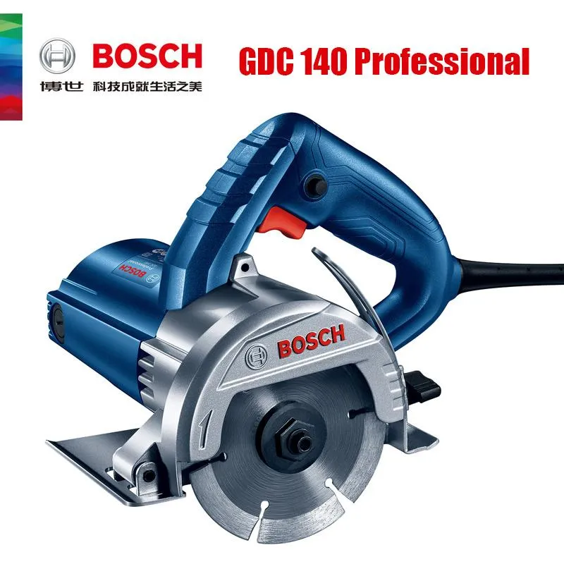 Sliper Bosch 18v Power Tools GDC 140 Machine à découper le marbre Diamètre du disque 115 mm 1400W Puissance puissante Bosch Professional Power Tools