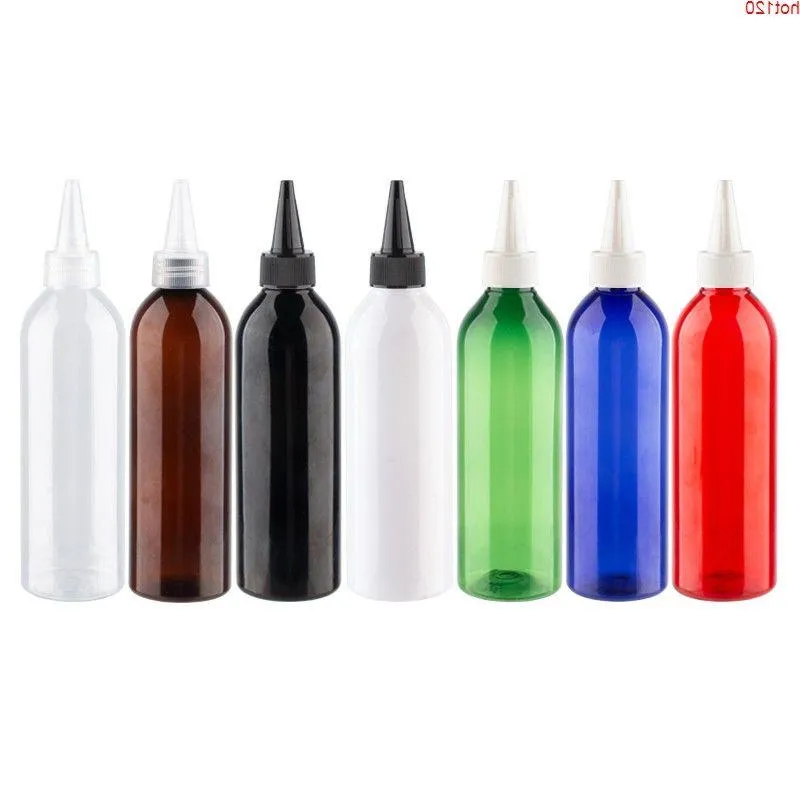 30X100ml 150ml 200ml 250ml bottiglia di plastica bianca vuota, bottiglia in PET con tappi a bocca appuntita per crema per la cura della pelle, bottiglia di gel shampoobuona quantità Uhle