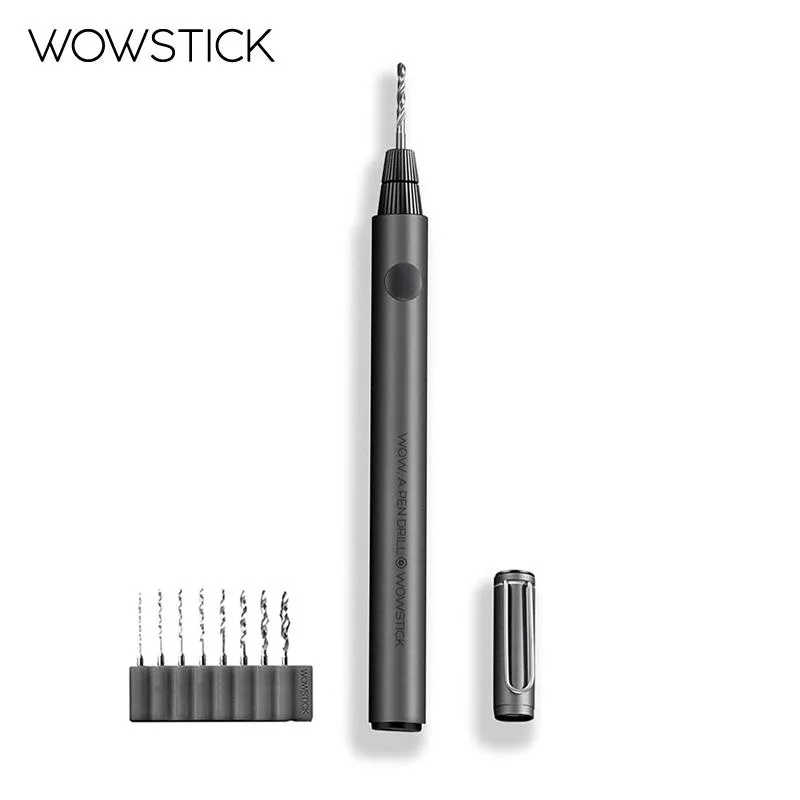 BOORMACHINE WOWSTICK DRILL MINI ELECTRIC DRILLペンコードレスマルチツールリチウムバッテリーハンドDIYドリル用プラスチックアルミニウムコイン