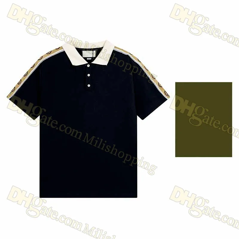 Männer Reflektierendes Gurtband Poloshirt 2023 Herren Damen Designer T-Shirts Lose T-Shirts Modemarken Tops Mann S Freizeithemd Luxurys Kleidung Street Polos