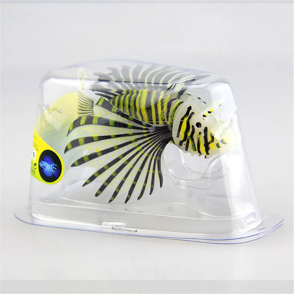 Luminous Lionfish Tropical Fish Tank Landscaping Artificial Silicone  Floating Glow In The Dark Ornament For Home Decoration From Keng09, $8