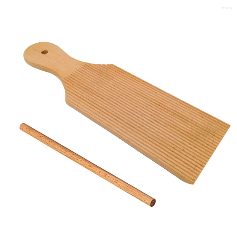 Outils de cuisson assiette à pâtes cuisine poteau roulant en bois maison accessoire tige Gnochi planche outil de fabrication