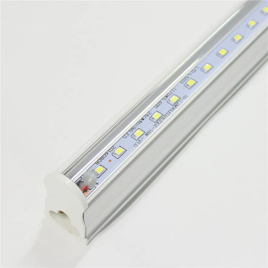 Tubos LED T5 Luzes 6 pés 180cm 28W AC85-265V Integrado PF0.95 SMD2835 5000K 5500K Lâmpadas fluorescentes 6 pés 110V Linear Bar Lâmpadas Acessórios 100LM/W Brilho 6 pés