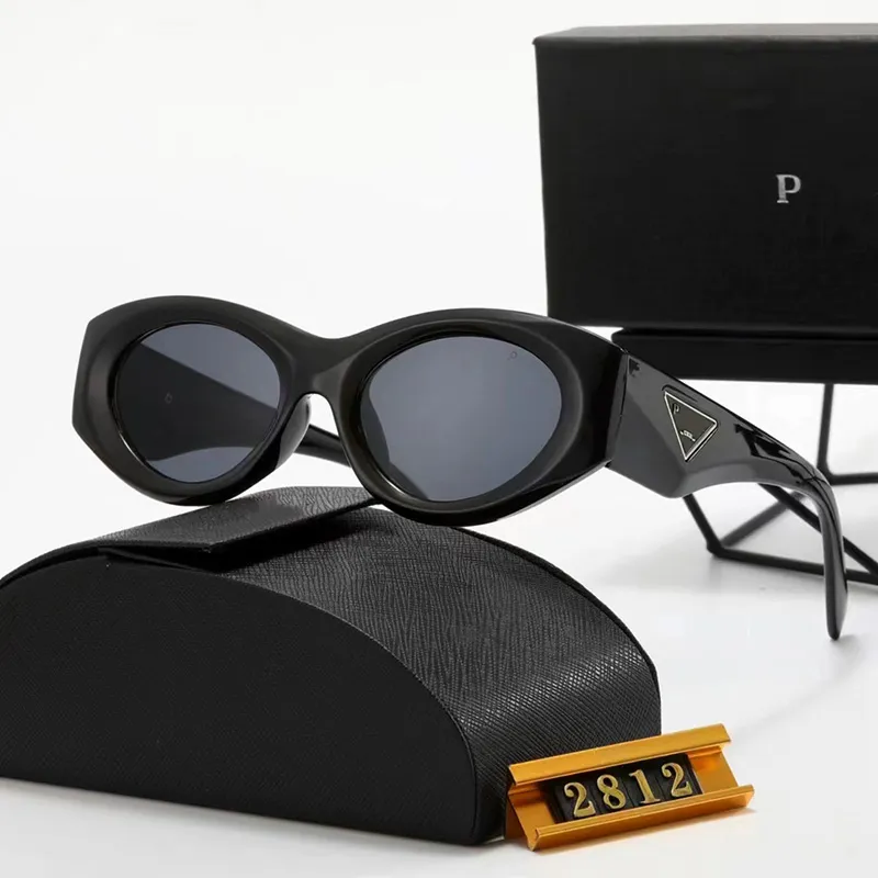 gafas de sol para mujer gafas de sol de diseñador gafas de sol de lujo Marco negro Diseño alfabético Ropa de conducción junto al mar Gafas de sol de playa Marco retro Diseño de lujo UV400 agradable