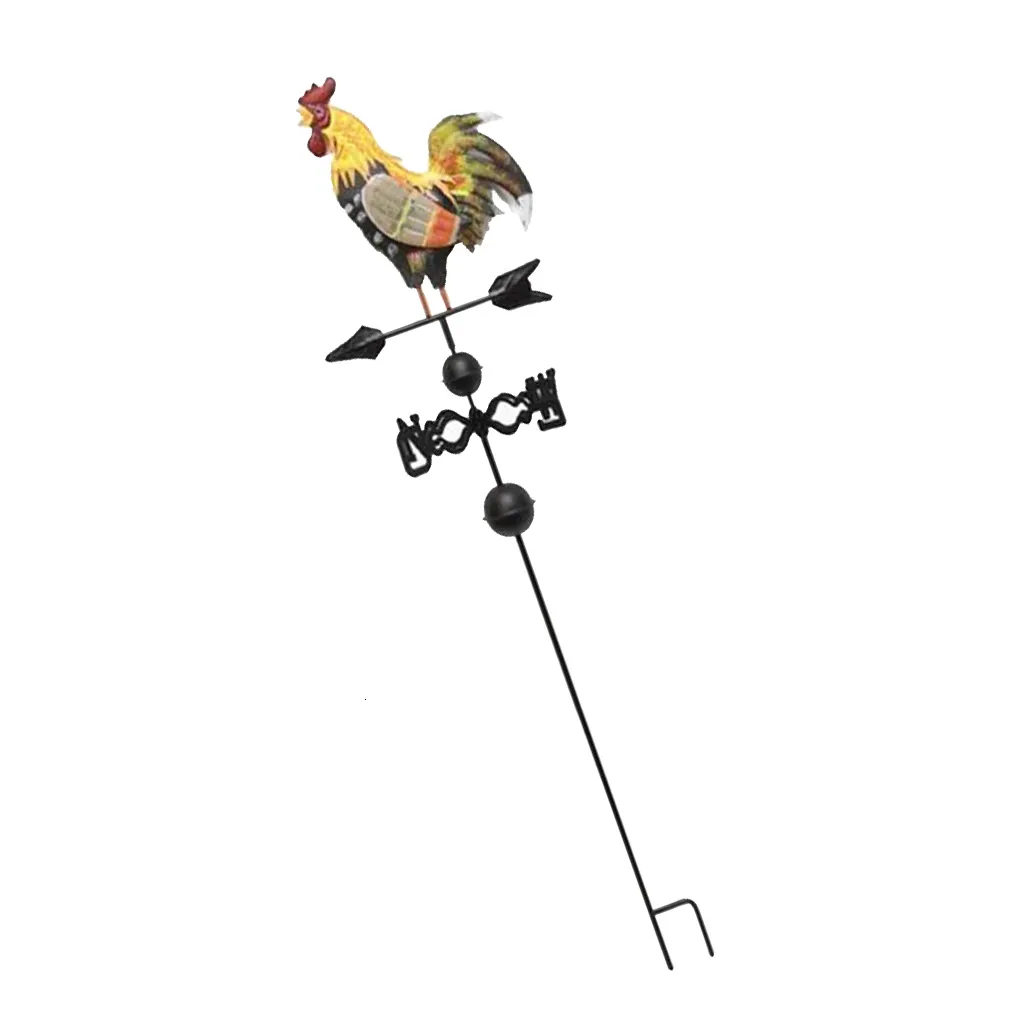 47inch Animal Design Weather Vane Spinner Wind Direction Farm Scene Stake for Garden Yard Decoration Garden Weathervane