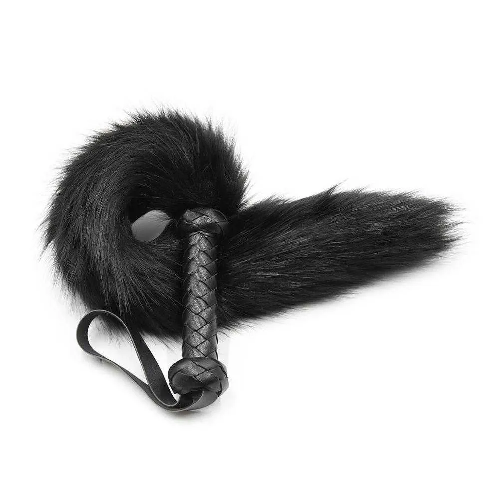 NXY Adult Toys Spanking tail Whip animal fur tickle slap strap beat lash flog tool adult Fetish slave Sex SM game toy for couple men women 1201