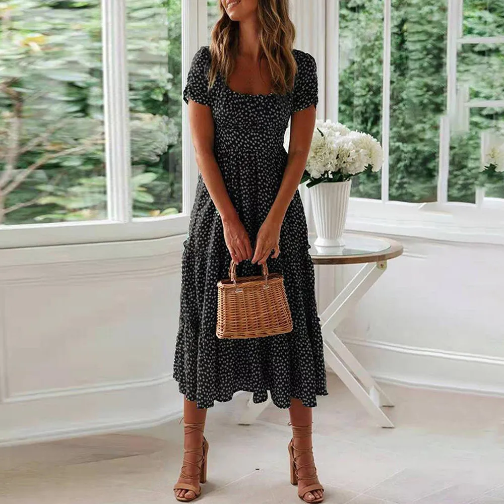 knee length dresses for ladies BLUE STRIPE WIDE MIDI KAFTAN main image 1
