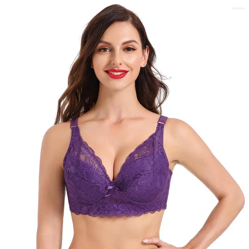 Bras Plus Size 40 90 44 Push Up Lace Bras For Womens Bralette Crop