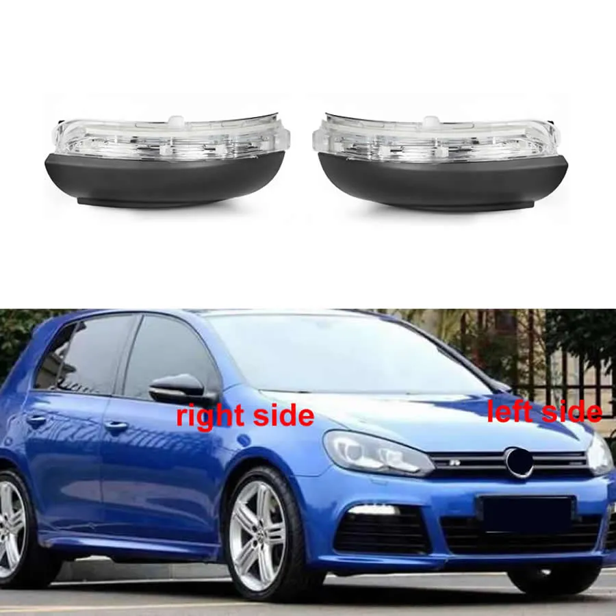 Dla Volkswagen VW Golf 6 2012 2012 2013 ROZDZIAŁ ROZWODOWY LUKA LUKA ŚWIATŁA ŚWIATŁA LAMPA SYGNAŁA Wskaźnik lusterka bocznego