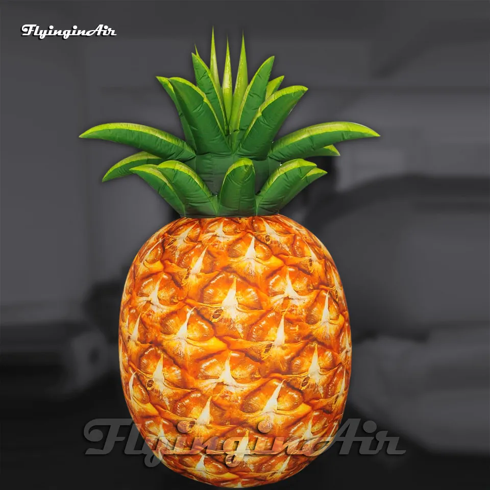 Etkinlik şovu için harika büyük şişirilebilir ananas balon balon tropikal meyve modeli havalandırma ananas comosus