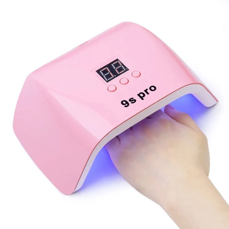 Nageltorkar Nagellampa 120W Smart Sensor Nail Dryer UV Nail Potherapy Lamp Icke-Black Hand 230619