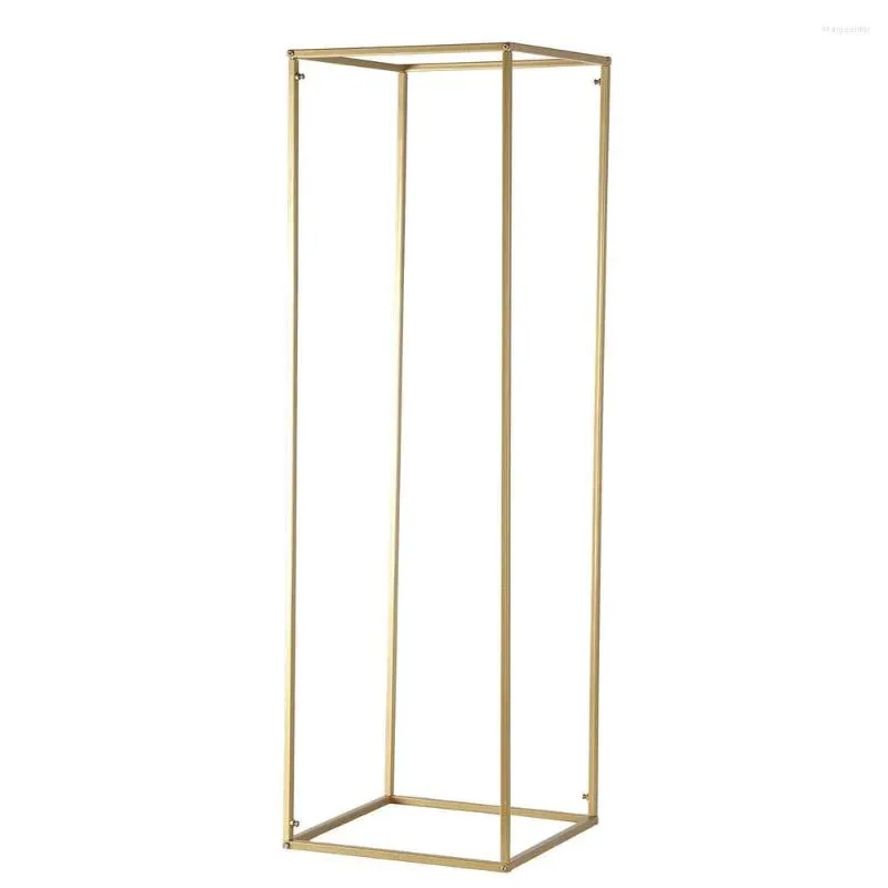 Party Decoration 10PCS 31.5 Inch Tall Flower Stand Gold Display Rack Metal Iron Column Floor Vase For Wedding Table Centerpieces