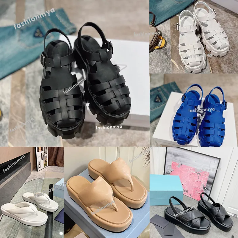 Designer Sandalen Vrouwen Slipper Monolith Gesp Romeins Schuimrubber Platform Sandaal Luxe Brood Slippers Zomer Uitsparing Gesp Strandschoenen