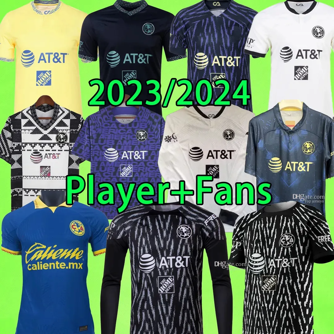 Liga Mx Club America maglie da calcio portiere 2022 2023 2024 R.Martinez D.Valdes G.Ochoa Giovani Fidalgo Formazione 22 23 24 Gk Calcio