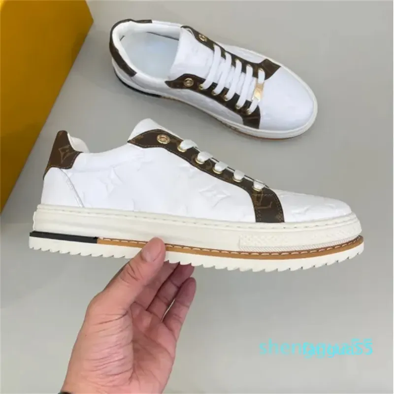 2023-Dames Heren Casual Schoenen Mode Sneakers Zwart Wit Hemelsblauw Leer Suède Luxe Wandelen Sport heren Sneakers