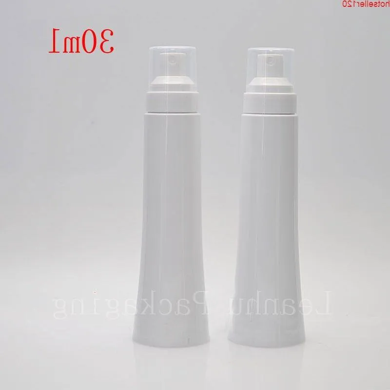 Import spray fles cosmetische 30ML witte kleur speciale draagbare water, lege kleine Cosmetische Crème Containerhigh quatiy Pvsqc
