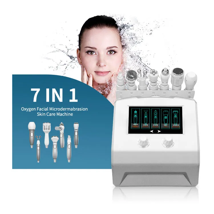 Beauty equipment water hydra dermabrasion skin care deep cleaning machine Ion slamp radio frequency Nano Spray Mesotherapy 8 in 1 plasma facial ultrasound device