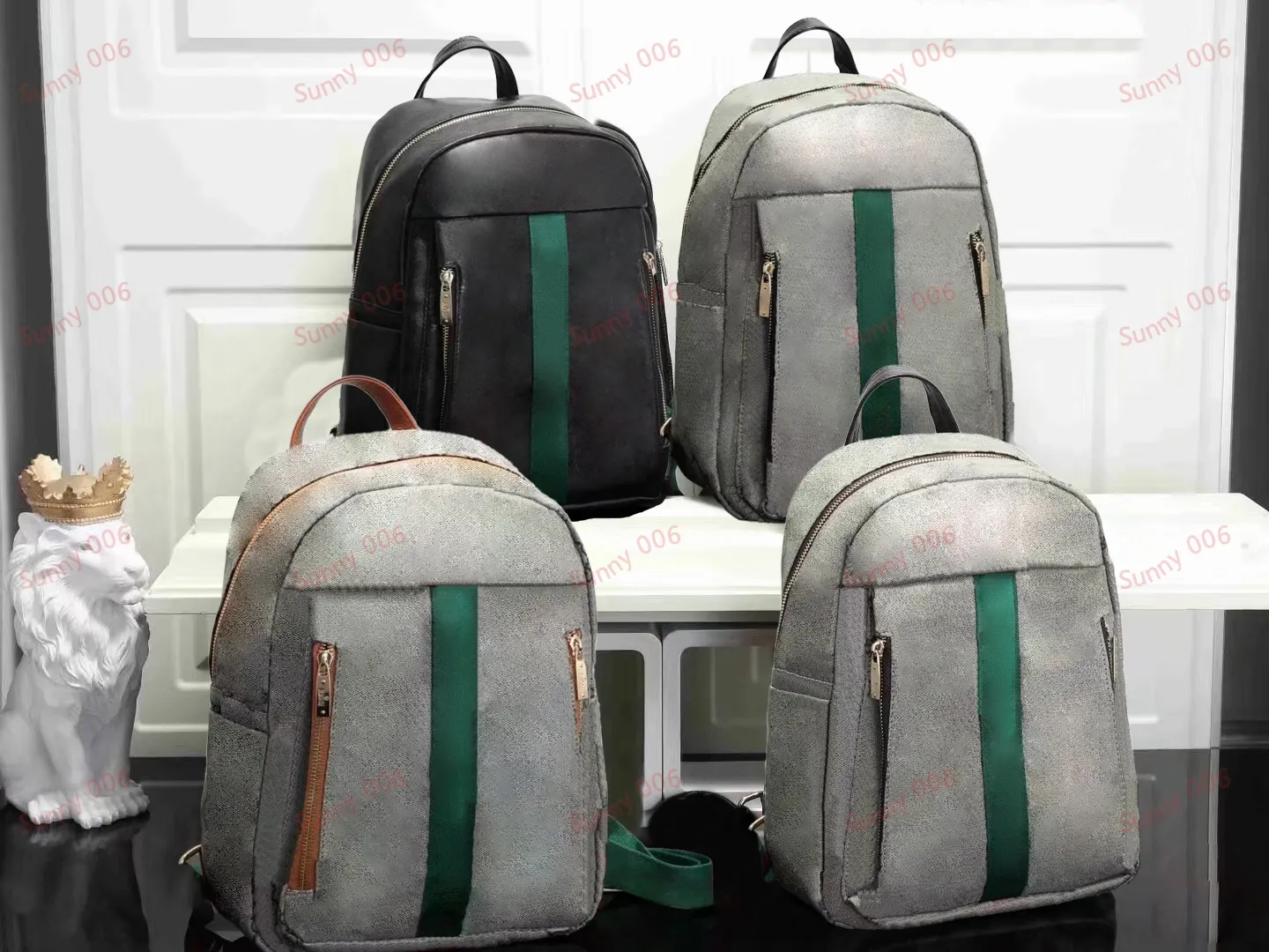 Sac à dos portable à double épaule, sacs à la mode, cartable de luxe pour étudiants, sacs à dos de styliste avec poches latérales à fermeture éclair, sac à bagages