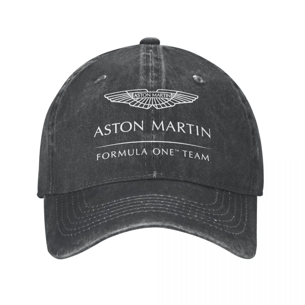 Top Caps Aston Martin Unisex Beyzbol Kapağı Formül Bir Takım Sıkıntılı Denim Yıkanmış Kapaklar Şapka Vintage Açık Antrenman Kapağı 230617