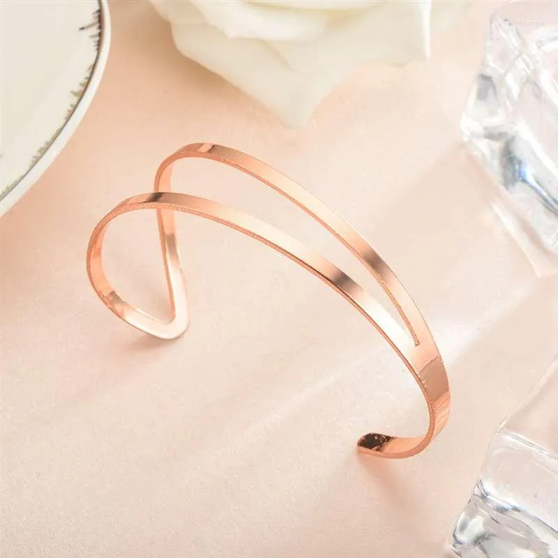 Bangle Hight Quality Fashionable And Versatile Adjustable Simple Rose Bracelet For Close Friend Send Gifts Creative