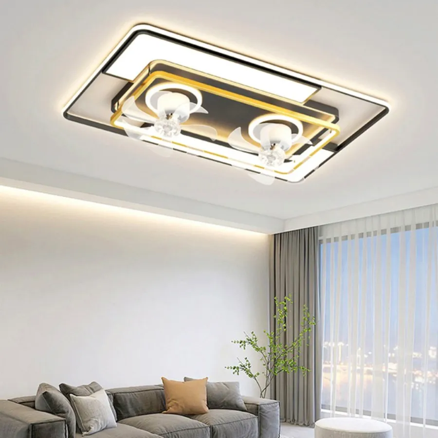 Plafoniere moderne da camera pieghevoli con luce led e plafoniera di controllo per illuminazione soggiorno