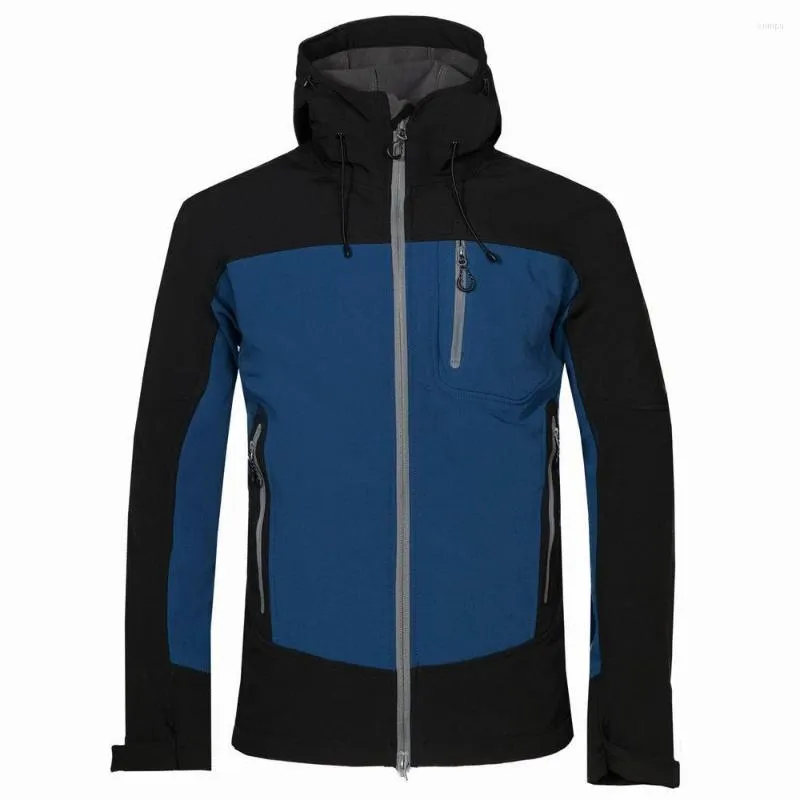 Giacche da uomo multitasche con cerniera autunno inverno giacca softshell con cappuccio cappotto impermeabile caldo pile uomo donna