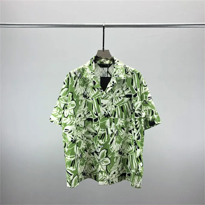 2 # Chemises de créateurs de luxe pour hommes Chemise de bowling à imprimé géométrique Hawaii Chemises décontractées à fleurs pour hommes Slim Fit Variété à manches courtes M-XXXL # 05