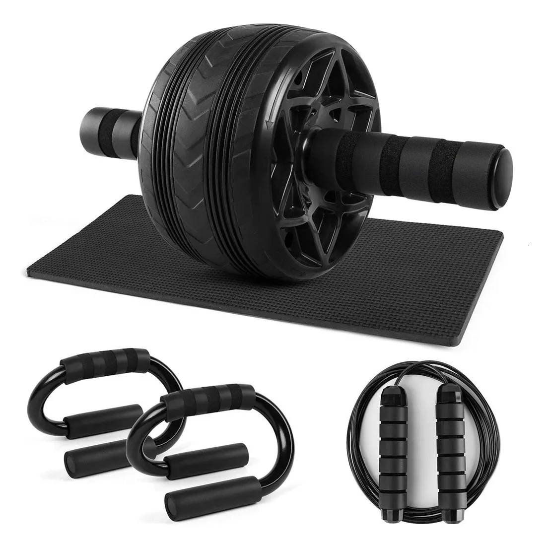 Core Bauchtrainer Power Wheels Maschine Liegestützstange Springseil Springseil Heimfitness- und Trainingsgeräte Muskeltrainer 230617