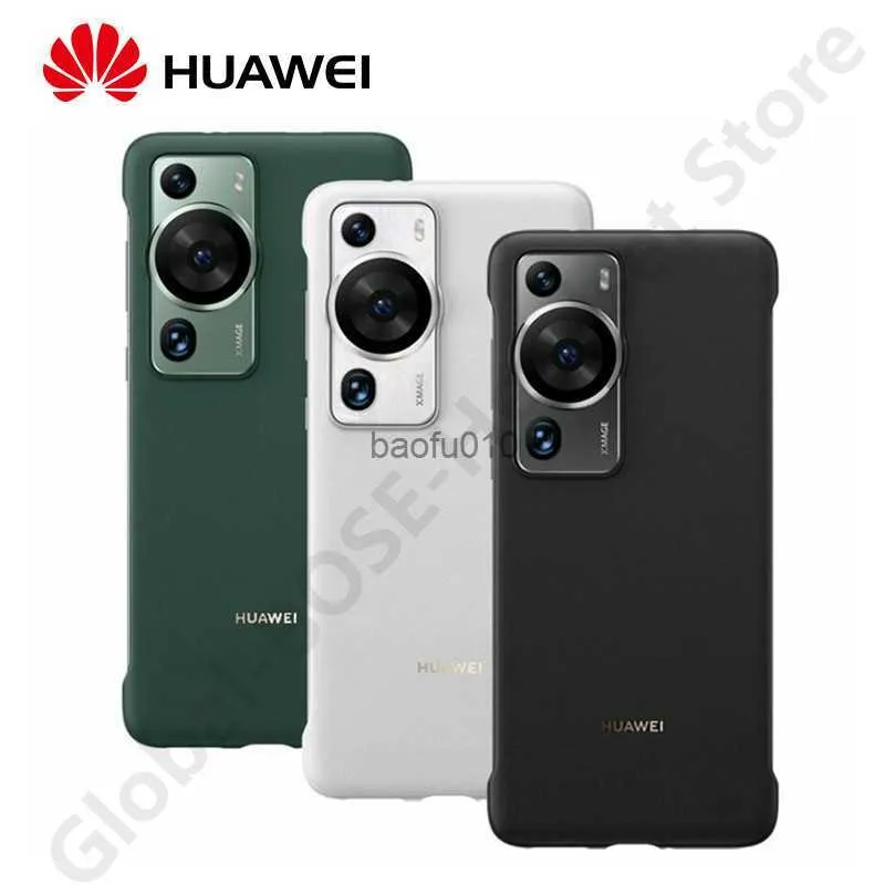 Huawei P60 Pro Case Pu Leather Cover Protective Cover No Border Mobile Shell Huawei P60 PC Case With Retail PackagingL230619