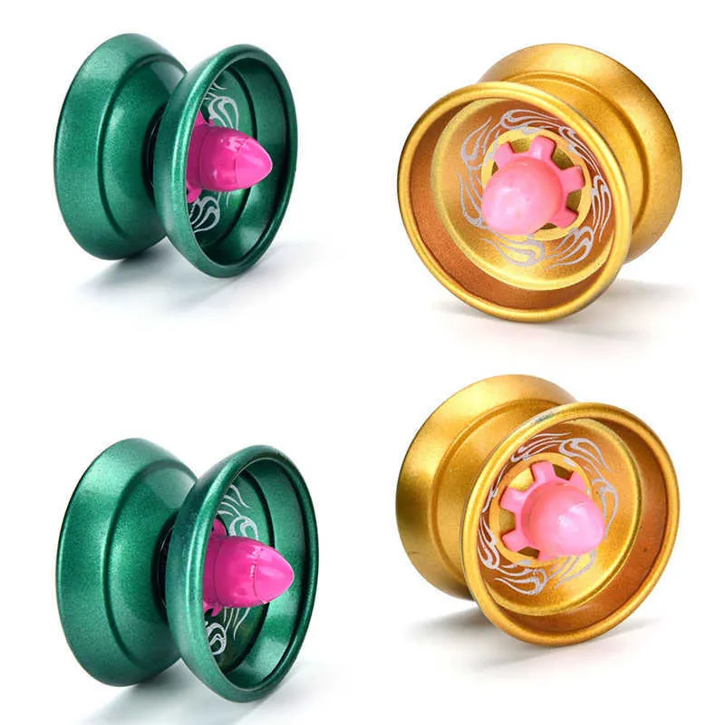 Yoyo 1Pc Professional YoYo Corda in alluminio Yo-Yo Cuscinetto a sfere Interessante giocattolo Fast Cool Lega Yo R230619