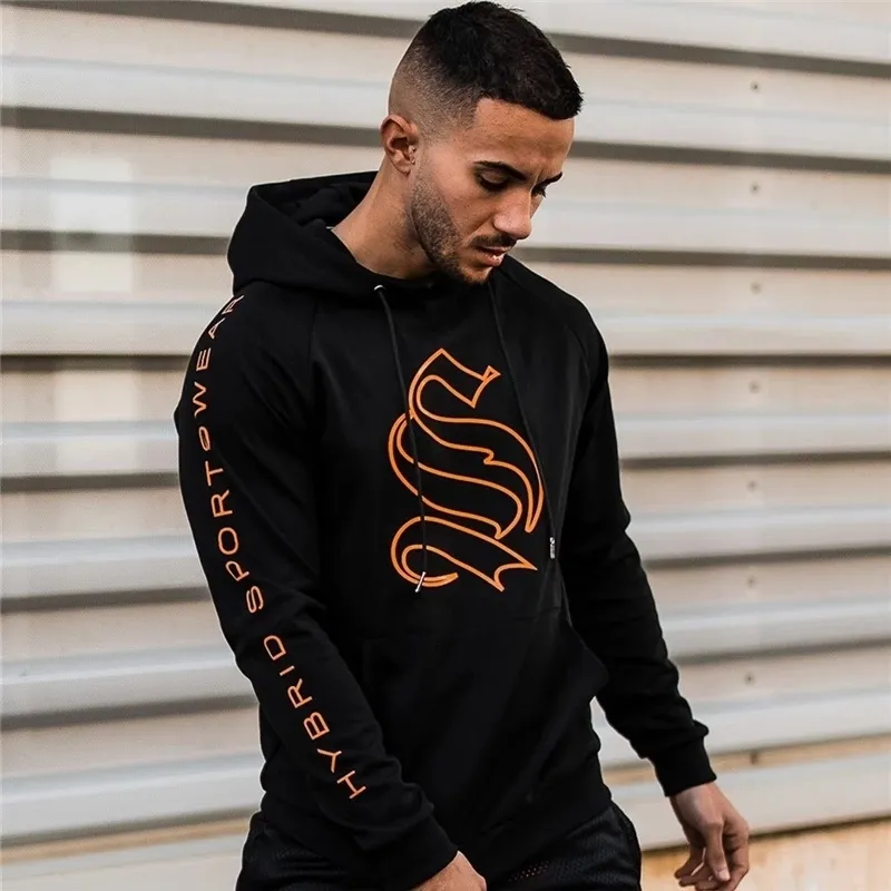 Mensjackor Autumn Winter Gyms Cotton Hoodie Fitness Bodybuilding Sweatshirts Jacket Högkvalitativ kängurufickor Kläder 230619