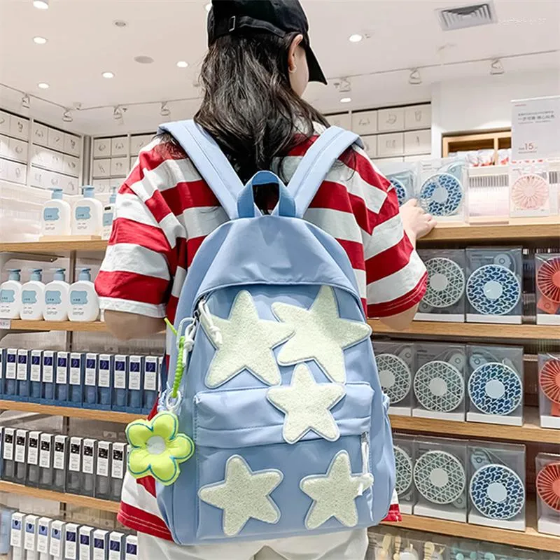 Sacs d'école WEIRDO japonais mignon fille petite foule auto-fait pentagramme sac à dos Ins polyvalent collège étudiant cartable haut