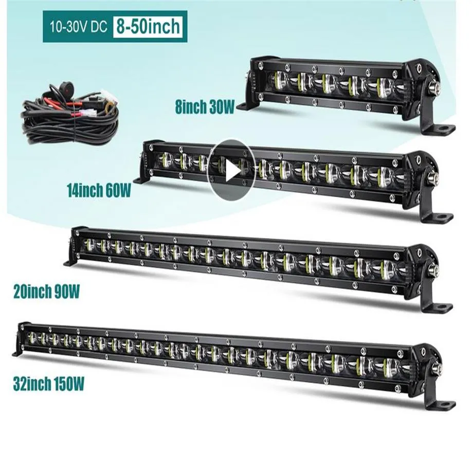 Super Bright LED Light Bar 6d 8-50 في ROAD ROAD COMBO LED LED LADA TRUCK 4X4 SUV ATV NIVA 12V 24V Auto Light288x