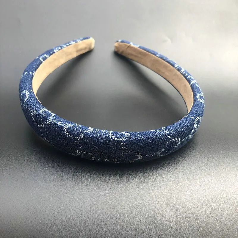 تصميم العلامة التجارية عظم الرأس نساء خطاب طباعة عصبة الشعر Hairband أزياء أزياء رأس الشعر هوب إكسسوارات الشعر الفاخرة