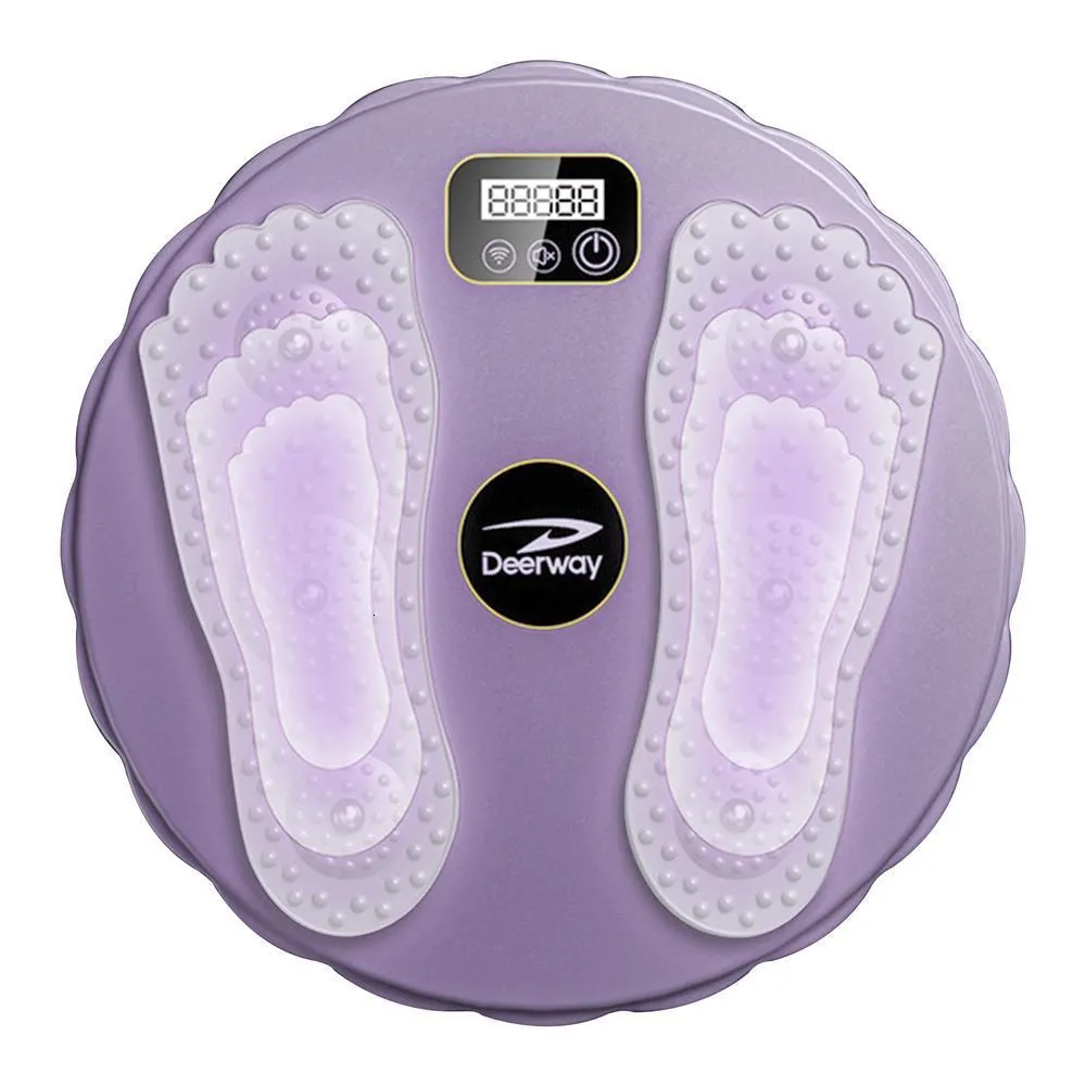 Placa Giratoria De Cintura Para Fitness - Con Contador De Calorías Y Reloj, Ayuda A Tonificar Abdomen Y Caderas, Color Azul