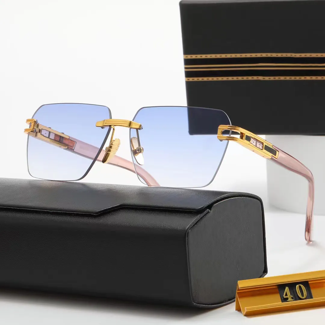 Mens Metal Sunglasses: Semi Rimless, UV400 Protection, Rectangular Frame,  Acetate Lens Designer Series 311Q From Dlvapes, $35.63 | DHgate.Com