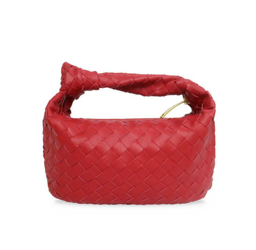 Fashion Abottegas Vneta Simple Cassettes Bag Authentic Fashion Bags Jodies Leather Designer Bags Jodie Color Womens Cowhide Woven Knot Horn Single Shou Outle HBNX