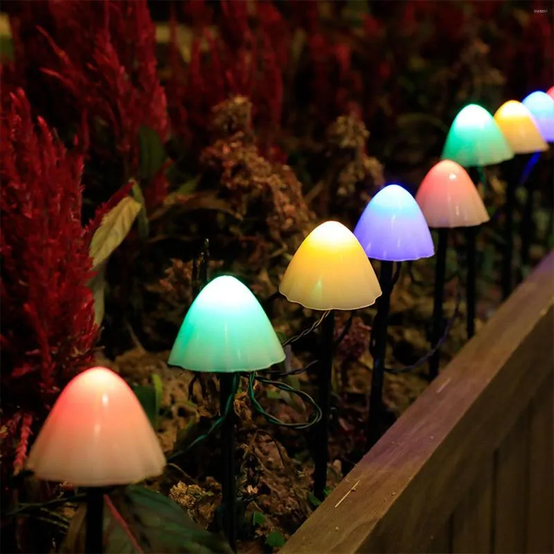 Cordes 5M/3.8M/3.5M LED Solaire Champignon Guirlande Lumineuse 8Modes  Jardin Cour Cour Décor IP65 Étanche Guirlande Patio Extérieur Fée Lampe Du  16,36 €