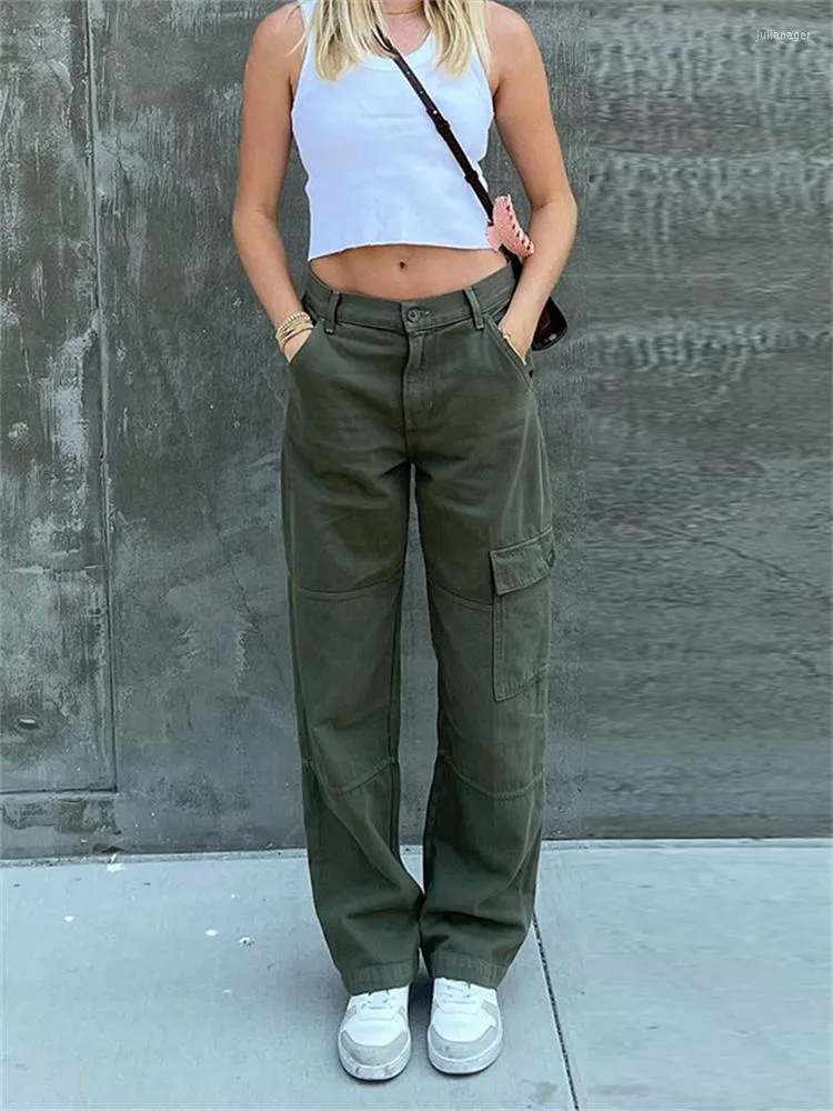 Cargo Pants Women Womens Jeans Women's Trendy Casual Plain Color