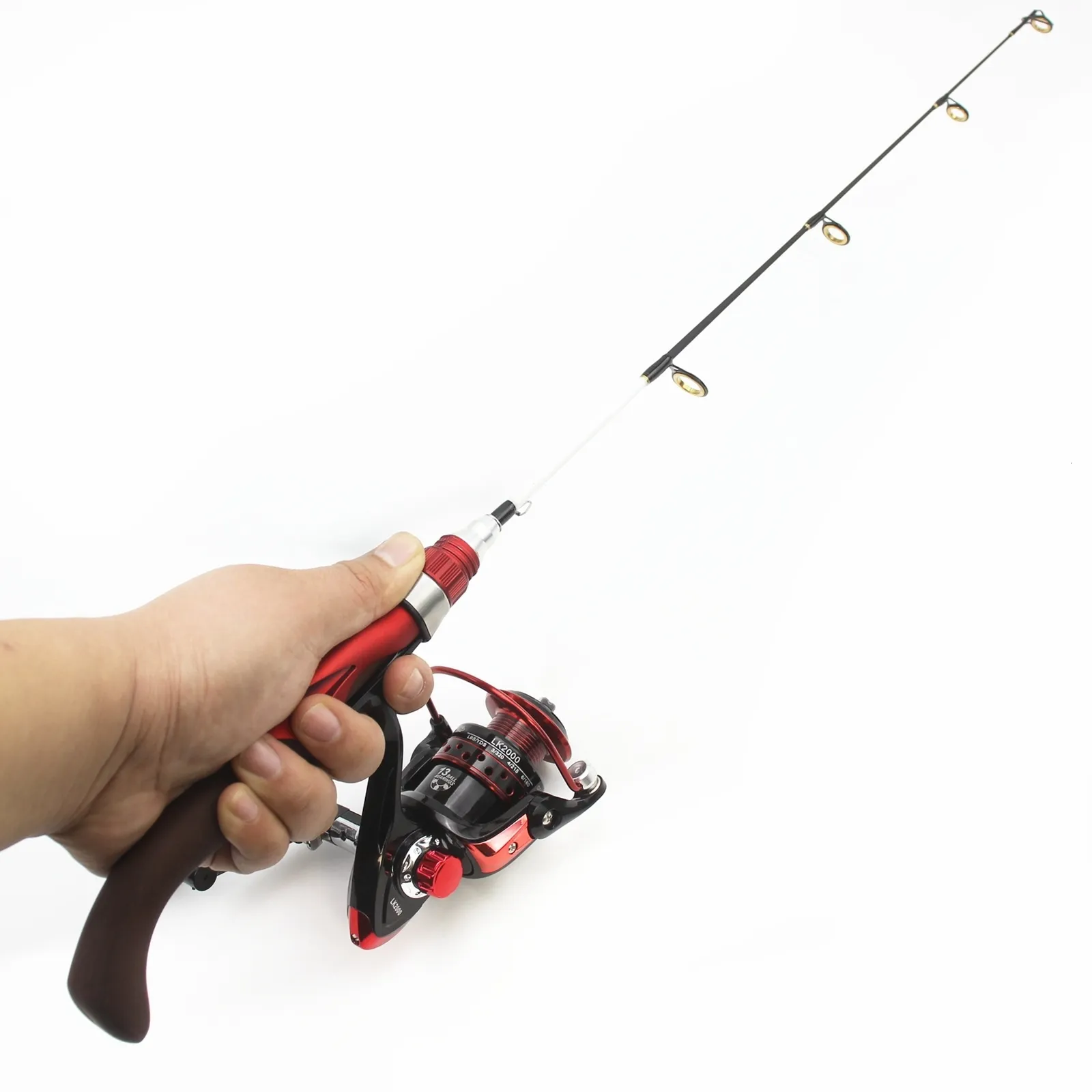 Winter Best Boat Spinning Rod Set 65cm Ice Fishing Reel Combos