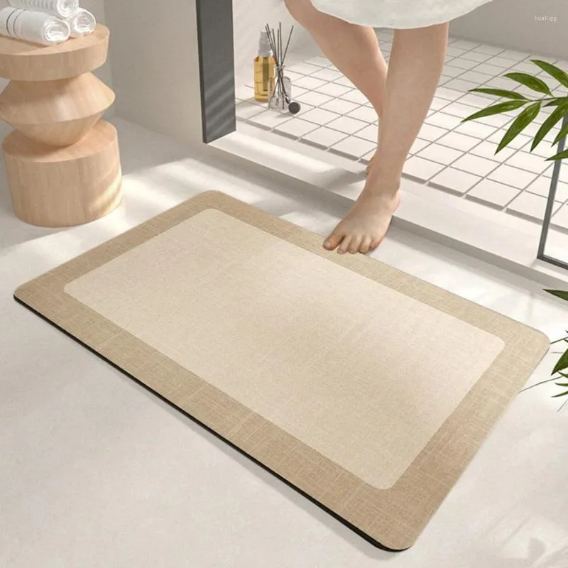 Carpetes Tapete de chão Simples Piso de entrada de quarto Fácil de limpar Tapete de toque confortável Fornecimento de banheiro